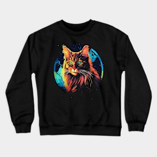 Somali Cat Earth Day Crewneck Sweatshirt